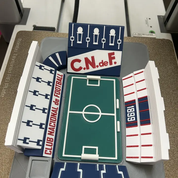 Maqueta del estadio de Nacional impresa en 3D