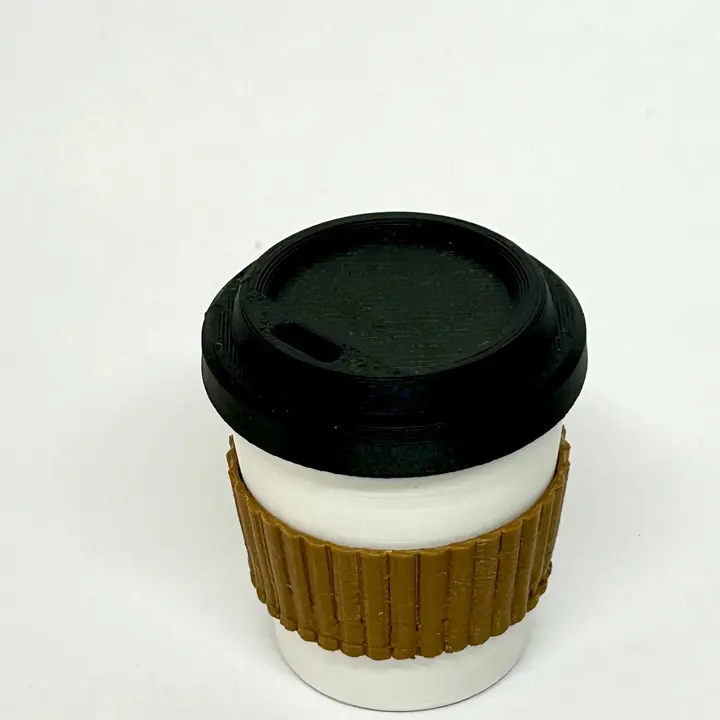 Vaso de café en miniatura impreso en 3D